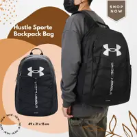 在飛比找蝦皮商城優惠-Under Armour 包包 Hustle 男女款 黑 後