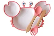 LaVida: Silicone Bowl Set - Pink Crab