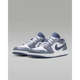 【NIKE 耐吉】休閒 籃球鞋 運動鞋 AIR JORDAN 1 LOW 男鞋 藍(553558414)