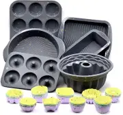 Complete 51PCS Silicone Baking Set - Includes Muffin, Cupcake, and Donut Molds