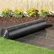 Weed Barrier Fabric, 200M Weed Barrier Landscape Fabric Moisturizing Breathable Black Mulch Ground Cover Weed Control Fabric Outdoor (Size : 0.5x200m)