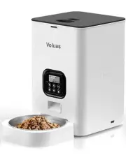 VOLUAS Automatic Cat Feeders - Timed Pet Feeder for Cats and Dogs with Dry Fo...