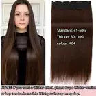 One Piece Clip In 100% Remy Human Hair Extensions Highlight Thick 3/4 Full Head1