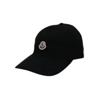 在飛比找momo購物網優惠-【MONCLER】棉布品牌徽標棒球帽(黑)