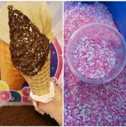 Carvel Chocolate crunch & shortcake crunchies Topping Sprinkles decor 4 Lbs