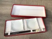 Crate & Barrel Sushi for Two White Porcelain Serving Dish Set 8 piece New in Box