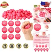 72 Pcs Inspirational Stress Relief Balls - Motivational Pink Fidget Toys