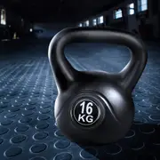 16kg Everfit Kettlebell Set Weight Lifting Bench Dumbbells Kettle Bell Gym Home