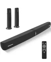 Sound Bar, 90W Sound Bar for Smart TV, Bluetooth 5.0 Soundbar with Wired & Wirel