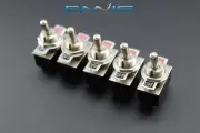 5 PCS TOGGLE SWITCH SPST ON-OFF METAL TOGGLE 2 AMP 250V 4 AMP 125V 4 PIN EC-1502