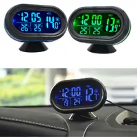 在飛比找蝦皮購物優惠-3 in 1 Portable Car Clock Digi