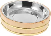 MAGICLULU 1 Pc Stainless Steel Rice Mixing Bucket for Sushi and Crayfish Bowl Heat Insulation Rice Container for Home Use