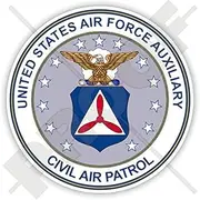 Civil AIR Patrol Seal Cap US Airforce Auxiliary USAF USA United States of America Car Sticker, American 90mm (3.5'') Vinyl Bumper Decal