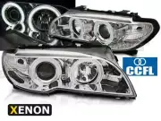 Scheinwerfer for BMW E46 2003-2006 COUPE CABRIO Standlichtringen CCFL XENON Chro
