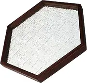 SHOWERORO Large Glass Trays Crabapple Pattern Decorative Trays for Food for Home