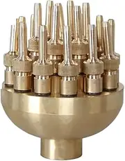 Outdoor Water Feature 1/2" 3/4" 1" Swimming Pool Decorative Fountain Nozzles Head Garden Decoration Outdoor Water Fountain Garden Decoration(3-Layer Flower)