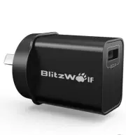 Australian stock plug Blitzwolf Qualcomm certified quick qc 3.0 wall charger