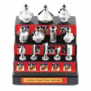 Wood Crafter Carbide Super Hard Router Bit Set TRB-12S