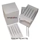 10 Piercing Needles 5ea 16G, 18G Gauge Tri Bevel Pierce Needle