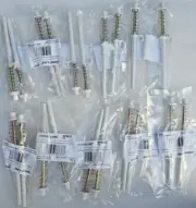 20Pk Door Pivot Pin 3/8" MP6637 Top Bi-Fold Door Spring Load