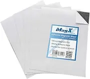 Item Name MagX Adhesive Magnetic SheetsA4(8.27" x 11.69")(5 Sheets), Flexible Magnetic Paper, Sticky Magnetic Paper, Peel and Stick, Photo Magnets, Stationery, Office Supply