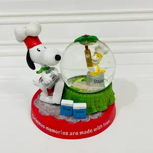 現貨 美國 Hallmark 花生家族 PEANUTS 史努比 SNOOPY 塔克 我們的聖誕回憶 水晶球 雪花球 雕塑