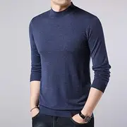 [N/P] 2019 Men Sweater Fashion Brand Casual Sweater O-Neck Slim Fit Knitting Mens Sweaters and Pullovers Men Pullover Solid