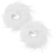 [TOGEVAL] Warm Cuffs for Women Fluffy Winter Wrist Cuffs Stylish Comfortable Bracelet