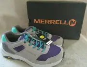 MERRELL J65662 Ontario 85 Violet Suede Hiking Lace up Shoes US 9 M EUR 40 NWB