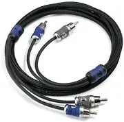 KICKER 46QI26 2-CHANNEL Q-SERIES INTERCONNECT RCA SIGNAL AMPLIFIER CABLE 19.7FT