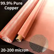 DIY 99.9% Pure Copper Mesh Woven Wire Filter Net EMF Shielding Screen Fabric Sew