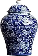 Decorative Large Capacity Ceramic Jar Household Celadon Porcelain Tea Warehouse Candy Coffee Storage Jar Container