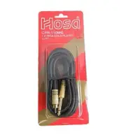 Hosa CPR 110MG Gold Plated RCA - 1/4in TS Mono Cable 10 ft - New, Free Shipping
