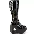 Demonia Dynamite-218 Vegan Leather Thigh High Boots • Ships in 2-4 Weeks • Go...