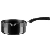 Vinod Black Pearl Aluminum Hard Anodised Saucepan, 18 cm, 2.3 Ltr- Free Delivery