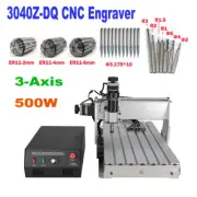 3Axis 500W 3040Z-DQ Desktop CNC Router Engraver Engraving MACH3 Milling Machine