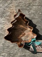 NWT Wilton Solid Copper Christmas Tree Cookie Cutter Jumbo Ex Large Collector