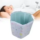 Folding Soaking Bath Tub Portable Foldable Bathtub PVC Mesh Cloth For Bathroom