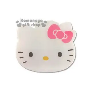 【小禮堂】Hello Kitty 造型隨身置物收納盒《白.大臉》內分4格