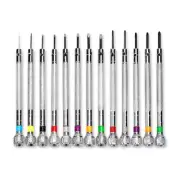 13Pcs Screwdriver Set 0.6-2.0mm Metric Flat for Head Screwdriver for