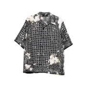 [Amiri] Amiri Silk Bandana-print Shirt XL BLACK/WHITE