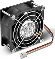 WDERAIR 80mm x 38mm PWM 12V Big Airflow High Performance Fan High Static Pressure for Box Rack Exhaust Ventilation Cooling