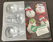 NEW 1992 Wilton Mini Snowmen Mold