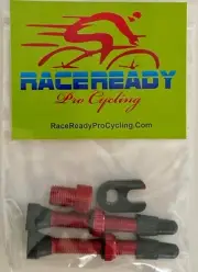 2 RaceReady.. Tubeless Presta Valves..40mm..Alloy + 1 Valve Core Tool + Adapter