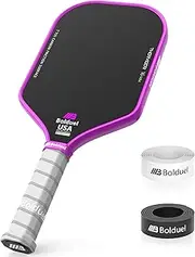 USAPA Approved Carbon Fiber Pickleball Paddles Pro-Level for Aggressive, Offensive Player, Pickleball Paddle with 16mm Polymer Honeycomb Core & Overgrips, Maximum Control & Spin & Power