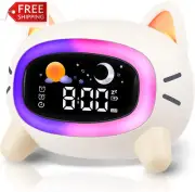 Kids Alarm Clock Wake up Light for Kids, Toddlers Night Light Clock for Bedroom