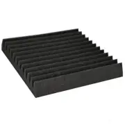 40 PCS Studio Acoustic Foam Wedge Soundproofing Room Wall Tile Panel Black
