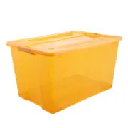 All Set 50L Orange Translucent Modular Storage Container