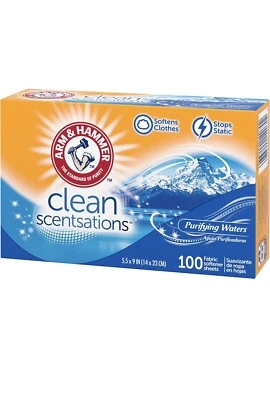 Arm & Hammer | Clean Scentsations | 100 Fabric Softener Sheets | 3 pack