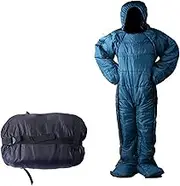 BXFGJCHH, Humanoid Sleeping Bag, Warm Windproof Sleeping Suit for Camping, Hiking and Outdoors, Sleeping Bag for Camping Adult with Arm Legs ，Bookshelves.